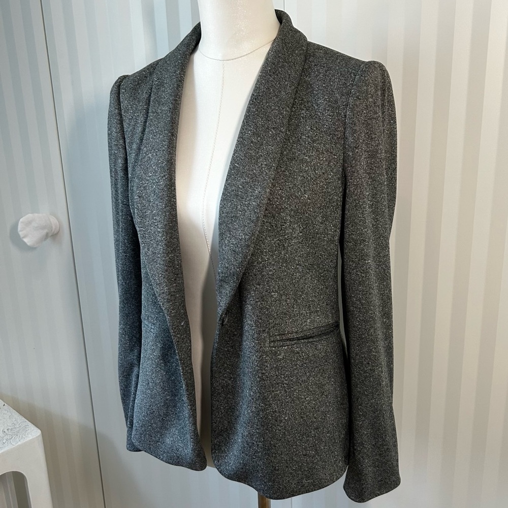 NWOT Ann Taylor LOFT gray blazer jacket security tag intact Size S